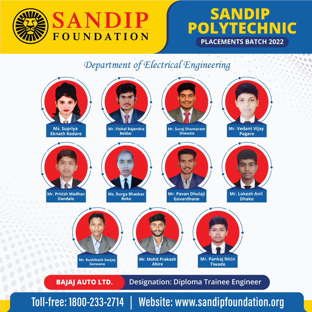 Sandip Polytechnic Placement Batch 2022